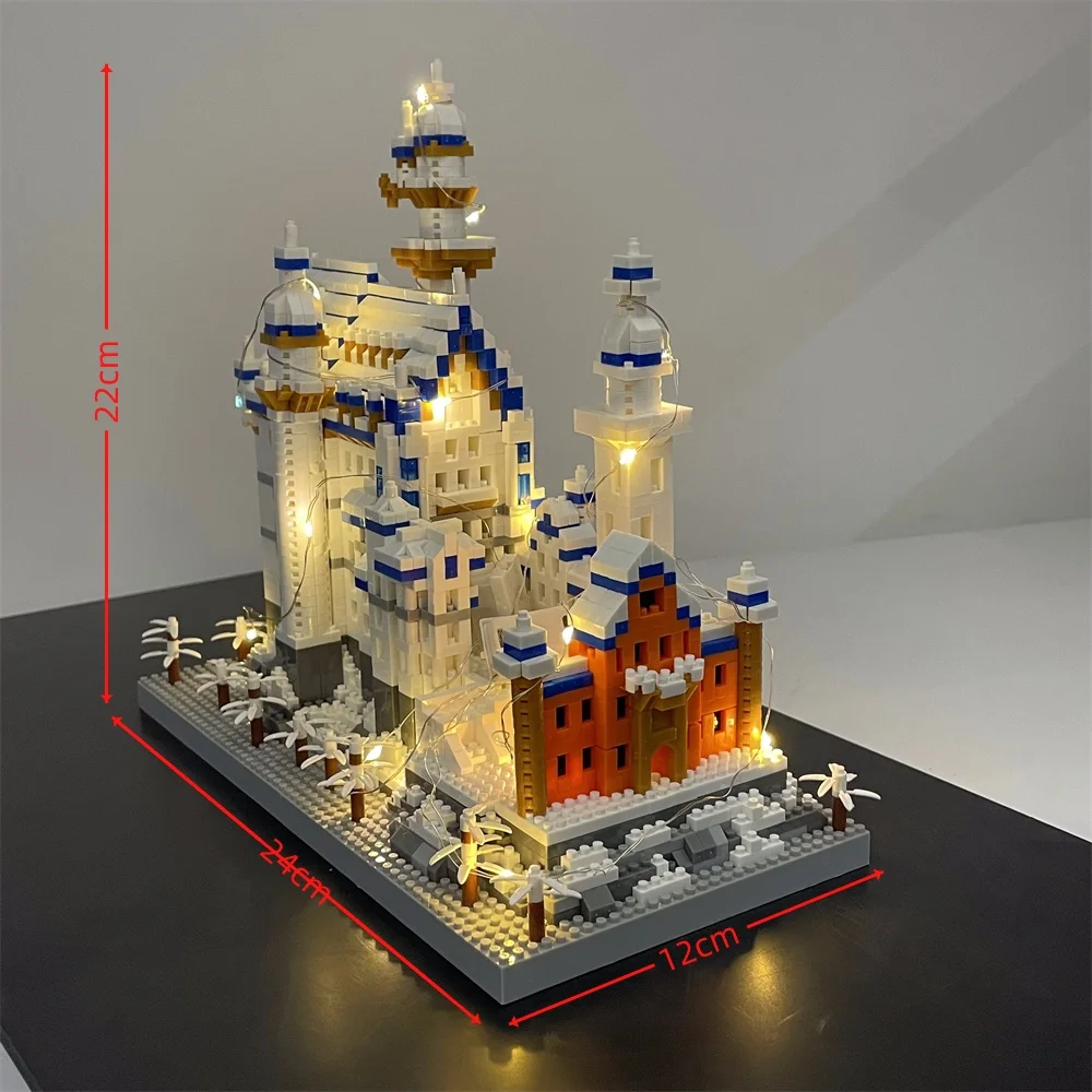 led-swan-castle