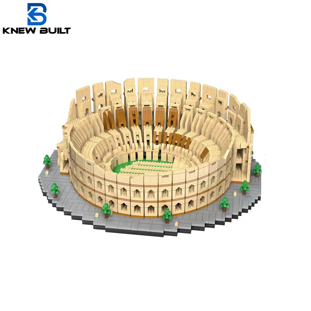 KNEW BUILT Euro Constrution Roma Colosseum Micro Mini Building Blocks